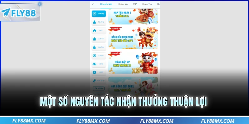 Một số nguyên tắc nhận thưởng thuận lợi